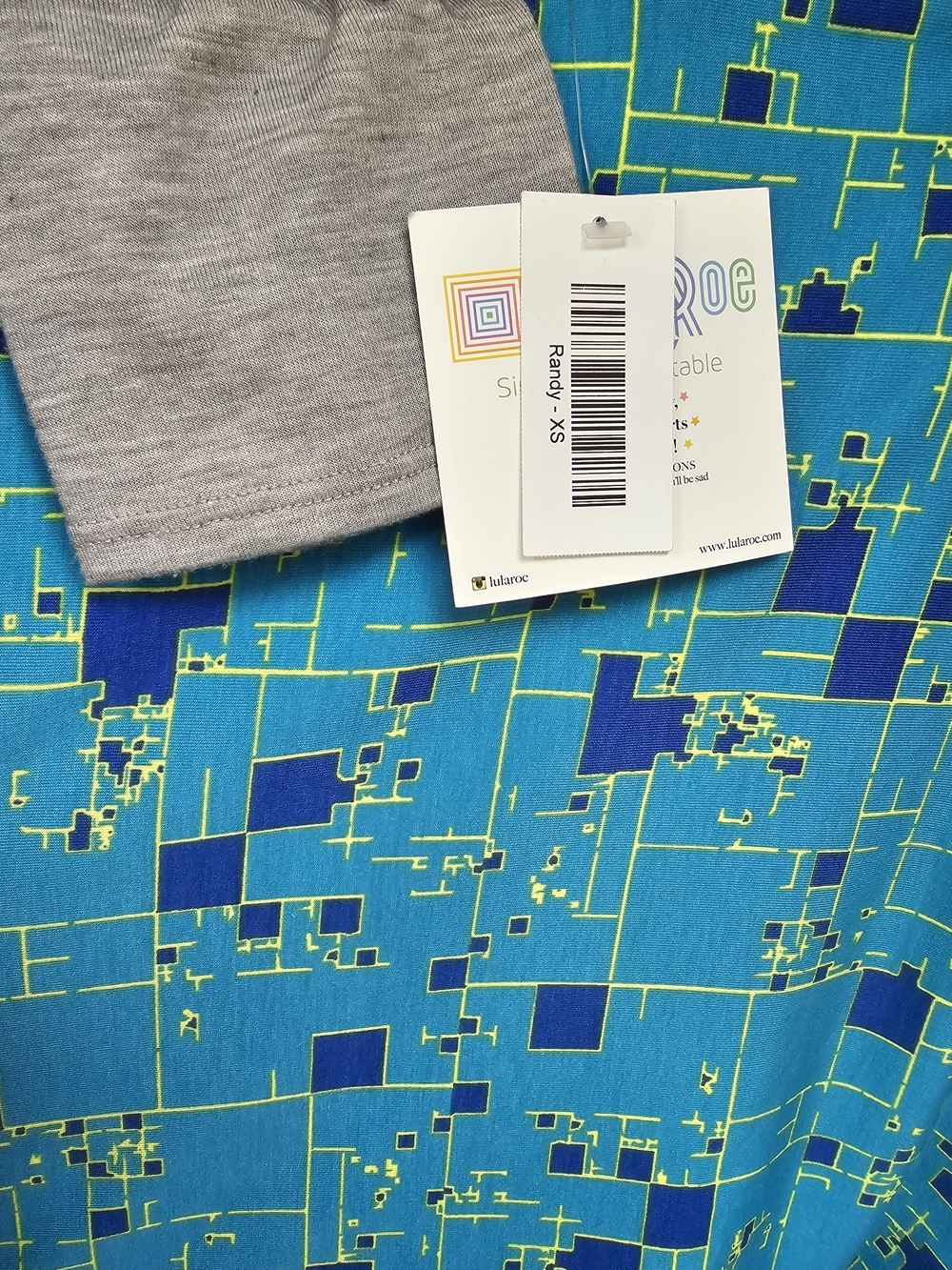 Blue Geo Raglan Randy Tee - Picture 2 of 6